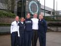 The UC Davis women's golf team at the Oregon Duck.